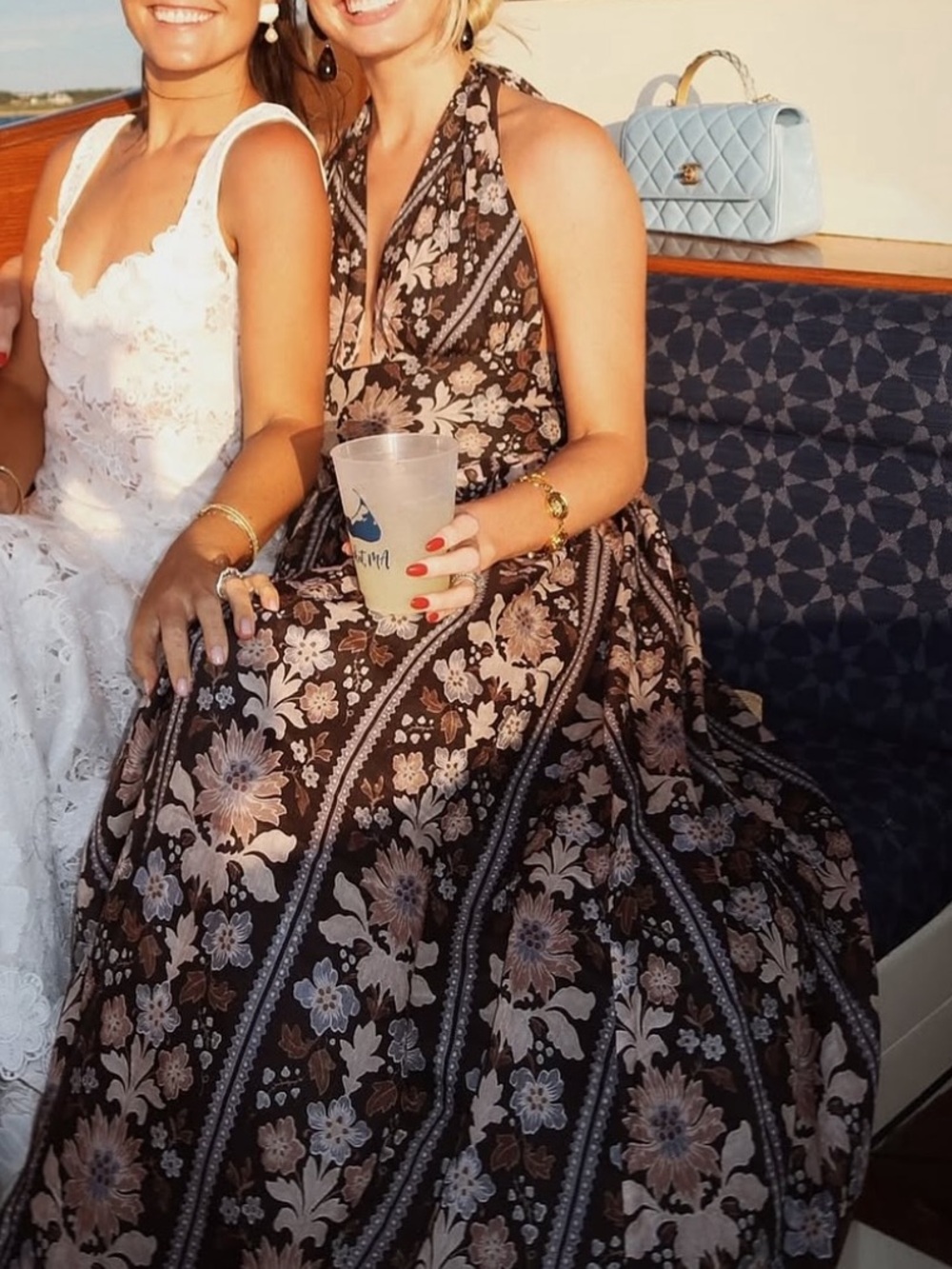 Hill House Floral Halter Maxi Dress - Picture 3 of 4